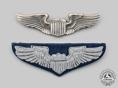 United States. A Second World War And Modern Pilots Wing