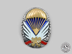 Czechoslovakia, Socialist Republic. Parachutist Badge, Gold Grade, C.1970-1980S