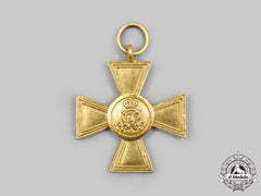 Saxony, Kingdom. An Officers’ Long Service Decoration, 25 Year Cross Miniature, C. 1900