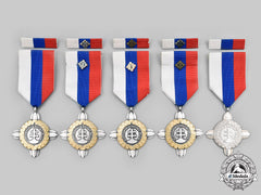 Slovakia, Republic. Five Commemorative Crosses Of The Slovak Regiment Of Honour