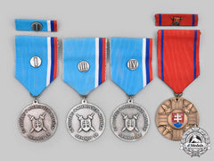 Slovakia, Republic. A Lot Of Four Medals
