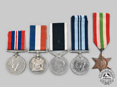 United Kingdom. A Second War Lot Of Five Awards