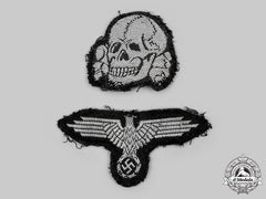 Germany, Ss. A Set Of Waffen-Ss Em/Nco Cap Insignia