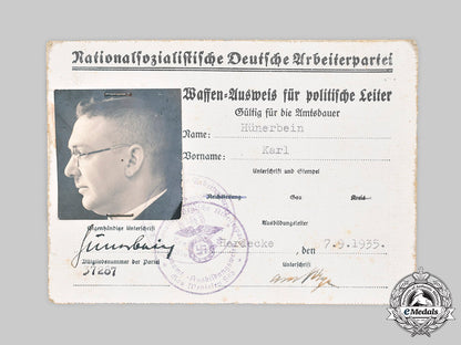 germany,_nsdap._a_sa_membership_card_and_firearms_permit_for_gau-_level_political_leader_karl_hünerbein_c20492_mnc4755_1_1_3_1_1