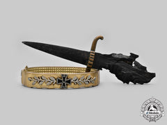 Germany, Imperial. A Trench Art Bracelet And Stiletto, C.1918