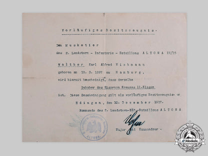 germany,_imperial._a1914_iron_cross_ii_class_with_document_to_musketeer_walther_karl_alfred_wichmann_c20602_emd5208_1