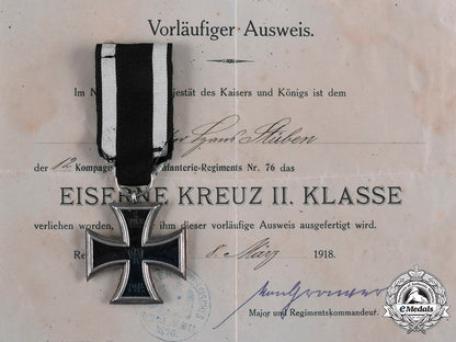 germany,_imperial._a1914_iron_cross_ii_class_with_document_to_musketeer_hans_stüben_c20604_emd5178_1