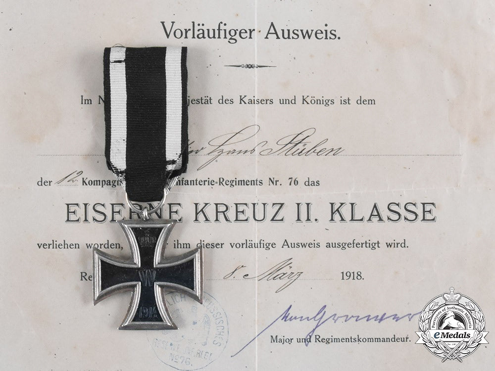 germany,_imperial._a1914_iron_cross_ii_class_with_document_to_musketeer_hans_stüben_c20604_emd5178_1_1