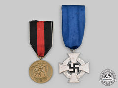 Germany, Third Reich. A Pair Of Service Medals