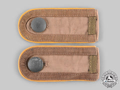 Germany, Heer. A Set Of Signals Unterfeldwebel Tropical Shoulder Straps