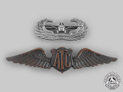 United States. Two Air Force Badges, C.1944