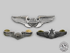 United States. A Lot Of Three United States Air Force (Usaf) Badges