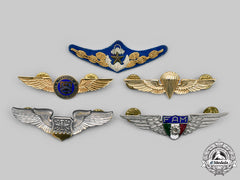 Mexico, United States. A Lot Of Five Air Force Badges