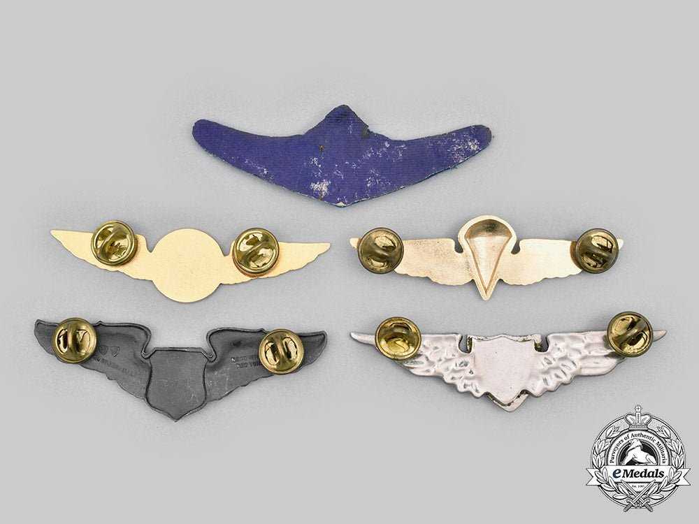 mexico,_united_states._a_lot_of_five_air_force_badges_c20758_mnc2270_1