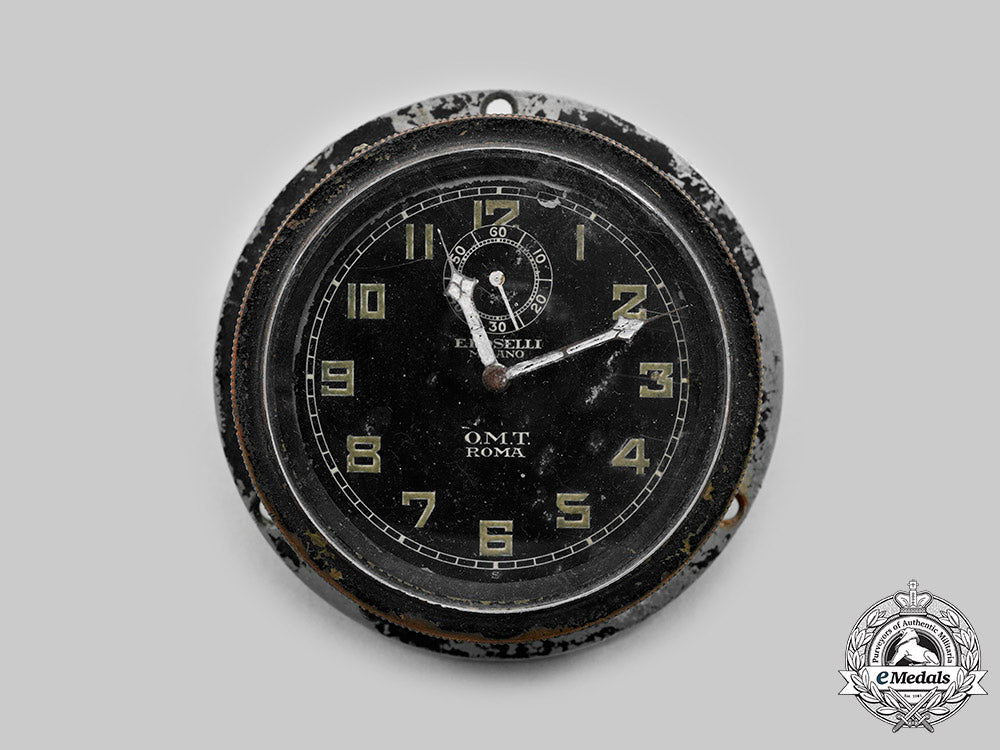 Italy, Kingdom. A Second World War-Period Radio Clock, By E. Boselli ...