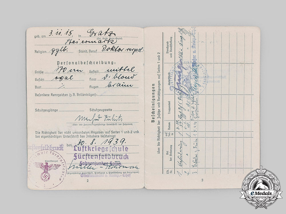 germany,_luftwaffe._a_soldbuch_and_wehrpaß_to_dr._manfred_vukits,_mia_over_england_c20892_mnc9903