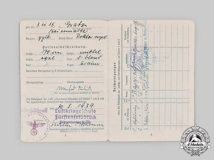 germany,_luftwaffe._a_soldbuch_and_wehrpaß_to_dr._manfred_vukits,_mia_over_england_c20892_mnc9903