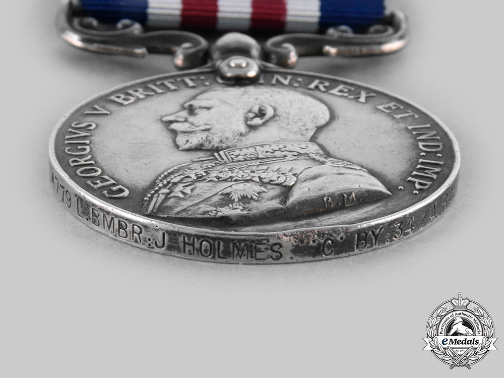 united_kingdom._a_military_medal,_to_lance_bombardier_john_holmes,'_c'_battery,34_th_army_brigade,_royal_field_artillery_c20908_emd6978