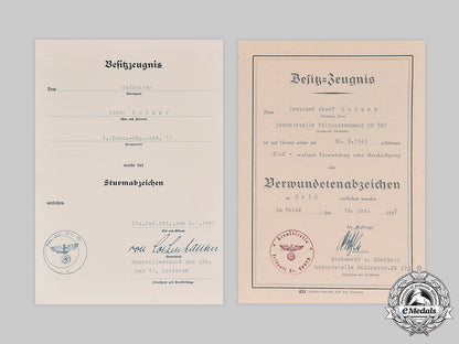 germany,_heer._a_lot_of_award_documents_to_leutnant_josef_kaiser,_tank_hunter_unit_c20915_mnc9888_1