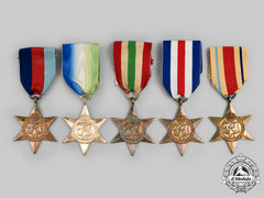 United Kingdom. A Lot Of Five Second War Stars