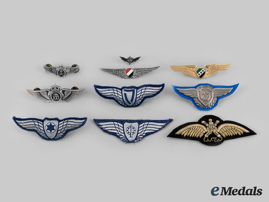 egypt,_israel,_oman,_saudi_arabia,_syria._lot_of_ten_middle_eastern_air_force_badges_c20_00005