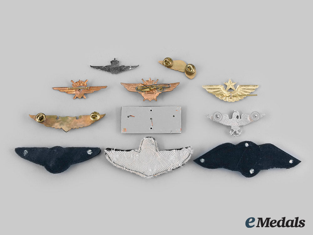 belgium,_hungary,_kenya,_mexico,_netherlands,_russia,_south_africa,_switzerland,_zimbabwe._lot_of_eleven_african_and_european_air_force_badges_c20_00010