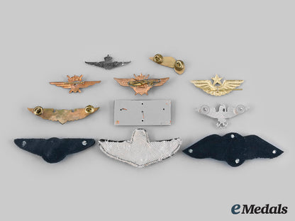 belgium,_hungary,_kenya,_mexico,_netherlands,_russia,_south_africa,_switzerland,_zimbabwe._lot_of_eleven_african_and_european_air_force_badges_c20_00010