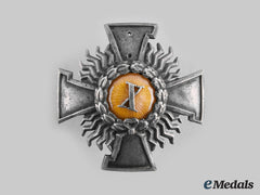 Latvia, Republic. A Firefighter 10 Year Service Badge, W.f. Muller