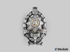Latvia, Republic. A Firefighter Union (Lus) Badge, By W.f. Muller