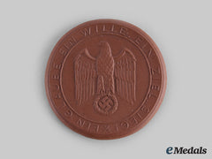 Germany, Third Reich. A Wartime Patriotic Porcelain Medal