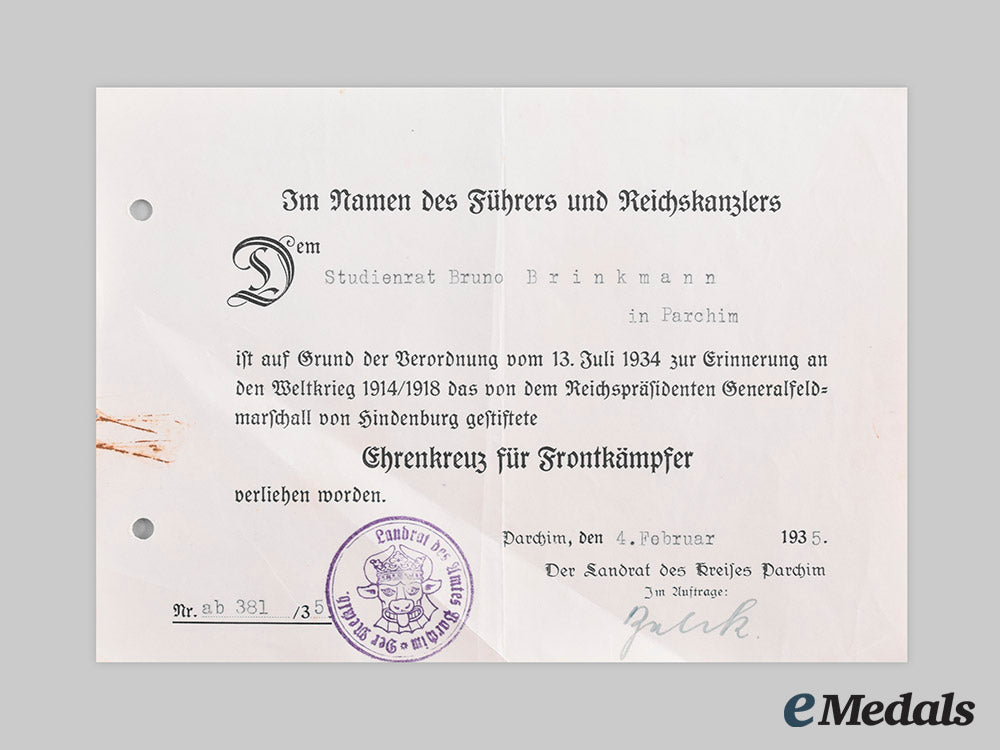 germany,_third_reich._an_honour_cross_of_the_world_war1914/1918,_with_award_document_to_bruno_brinkmann,_c.1935_c20_00614_1