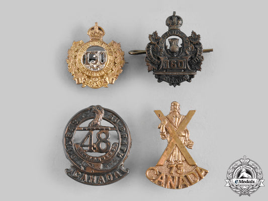 canada,_cef._a_lot_of_four_first_war_collar_badges_c20_00653