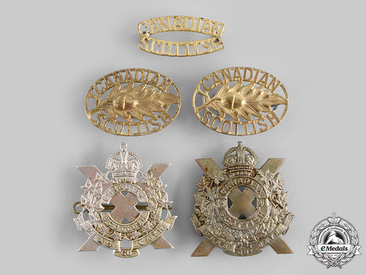 canada._five_canadian_scottish_regiment(_princess_mary's)_badges_c20_00665_1