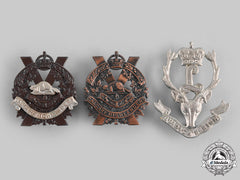 Canada. Three Western Canada-Based Regiments Glengarry Badges