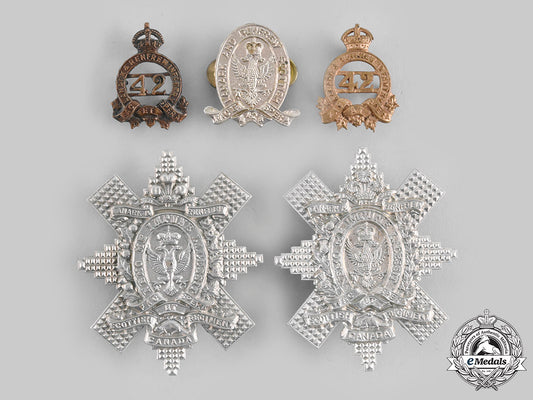 canada._five_lanark_and_renfrew_scottish_regiment_badges_c20_00708