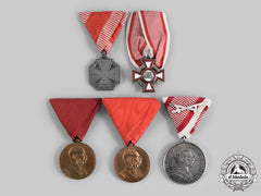 Austria, Empire. A Lot Of Five Awards & Decorations