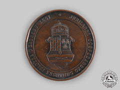 Croatia, Kingdom. A Jubilee Economic Forestry Exhibition At Zagreb Merit Medal 1891
