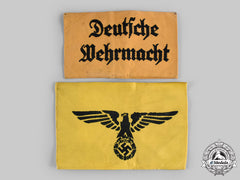 Germany, Wehrmacht. A Pair Of Wehrmacht Civilian Service Armbands