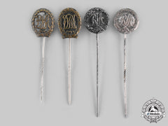 Germany, Third Reich. A Lot Of Sports Badge Stick Pins