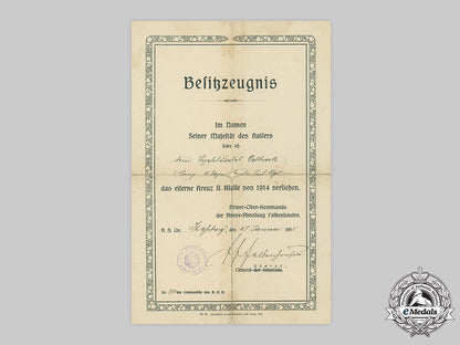 germany,_imperial._a1914_iron_cross_ii_class_award_document_to_vizefeldwebel_ortbrock_c20_01065