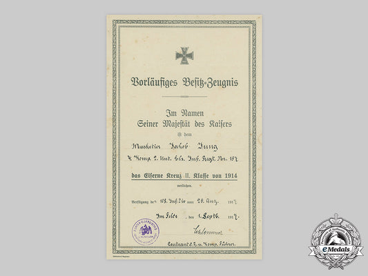 germany,_imperial._a1914_iron_cross_ii_class_document_to_musketier_jakob_jung_c20_01097