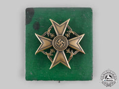 Germany, Wehrmacht. A Spanish Cross, Bronze Grade With Case, By C.e. Juncker