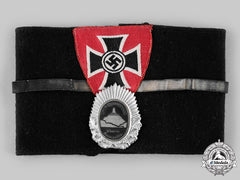 Germany, Nsrkb. A National Socialist Reich Warrior League Member’s Armband With Silver Honour Badge