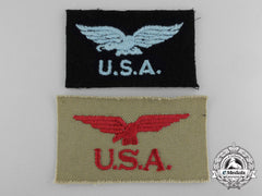 Two Royal Canadian Air Force (Rcaf) American Service Patches