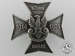 Poland. A Veterans Badge For 10Th Anniversary Of The Liberation Of The City Of Kielce 1914-1924