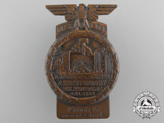 A 1933 Westfalen Nsbo And Daf Event Badge By Funcke Und Brüninghaus