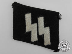 A Waffen-Ss Em/Ncos Runic Collar Tab; Rzm Tag & Tunic Removed