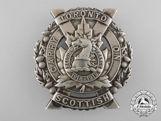 a_first_war_toronto_scottish_officer's_glengarry_badge_in_silver_c_0783