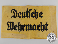 A Deutsche Wehrmacht Volunteer Assistant Armband