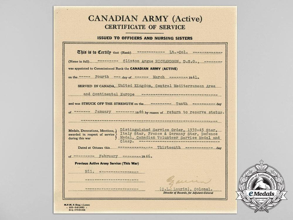 an_outstanding_dso_group_to_lieutenant-_colonel(_brigadier-_general)_clinton_argue"_stoney"_richardson;_dieppe_raider_c_1231